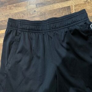 Under Armour Kids' Black Athletic Shorts - Side Logo, Elastic‎ Waist - S
